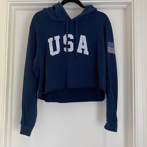 Brandy Melville Navy USA Sweatshirt
